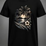 Palm Tree Shoreline T-Shirt